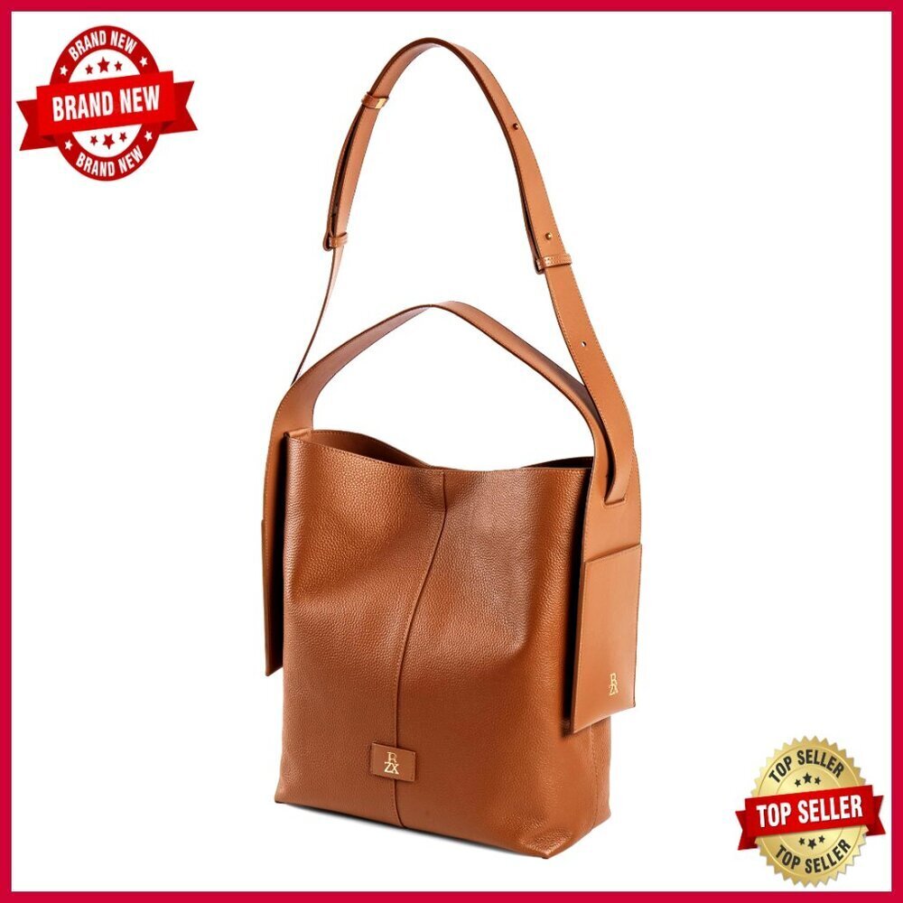 Large Genuine Leather Hobo Bag with Removable Organizer Insert
